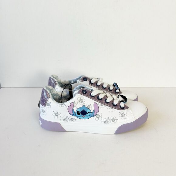 Disney’s Lilo & Stitch Women’s Low Top Lace Up Court Sneakers White Size 6 NWTs - Picture 6 of 12